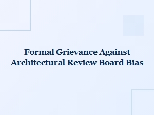 Reporting Architectural Review Board Bias