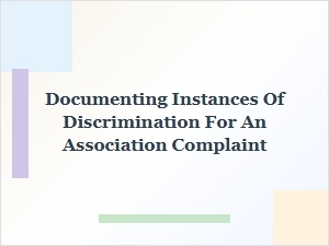 Guide to Documenting Discrimination for Your Complaint